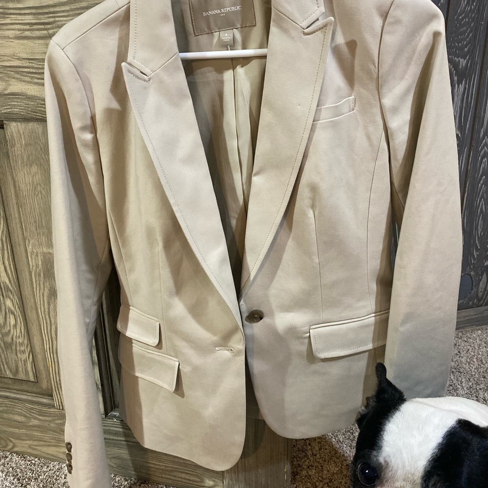 2 Power suits from Banana Republic. I got every job I interviewed in these 😄🍀